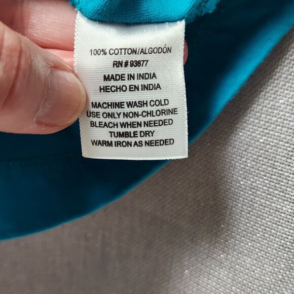 Dressy turquoise blue tank - Picture 2 of 10